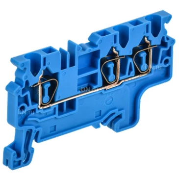 Колодка клеммная IEK ARMAFIX CX 2.5-3 BU 2.5мм2 3-контактная, пружинная, диапазон сечений - 0.2-2.5мм2, цвет - синий AF-CT40-00-3-K07-002