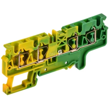 Колодка клеммная IEK ARMAFIX CX 4-4 PE 4мм2 4-контактная заземляющая, пружинная, диапазон сечений - 0.2-4.0мм2, цвет - желто-зеленый AF-CT41-00-4-K52-004
