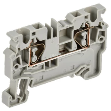 Колодка клеммная IEK ARMAFIX CX 4 4мм2 проходная, пружинная, диапазон сечений - 0.2-4.0мм2, цвет - серый AF-CT40-00-K03-004