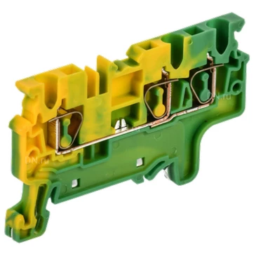 Колодка клеммная IEK ARMAFIX CX 2.5-3 PE 2.5мм2 3-контактная заземляющая, пружинная, диапазон сечений - 0.2-2.5мм2, цвет - желто-зеленый AF-CT41-00-3-K52-002