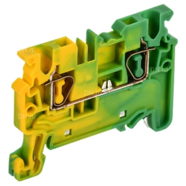 Колодка клеммная IEK ARMAFIX CX 2.5 PE 2.5мм2 проходная заземляющая, пружинная, диапазон сечений - 0.2-2.5мм2, цвет - желто-зеленый AF-CT41-00-K52-002