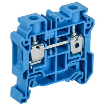 Колодка клеммная IEK ARMAFIX CY10BU Ex, винтовая, взрывозащищенная, диапазон сечений - 0.2-10.0мм2, цвет - синий AF-CT30-00-K07-010-EX