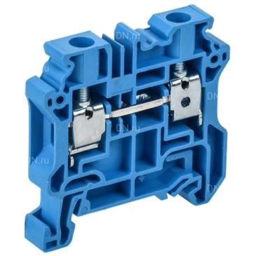 Колодка клеммная IEK ARMAFIX CY6BU Ex, винтовая, взрывозащищенная, диапазон сечений - 0.2-6.0мм2, цвет - синий AF-CT30-00-K07-006-EX