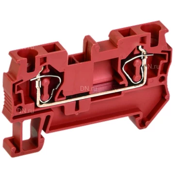Клемма пружинная IEK КПИ 2в-4, диапазон сечений - 0.2-4.0мм2, цвет - красный, упаковка - 40шт YZN11-004-K04