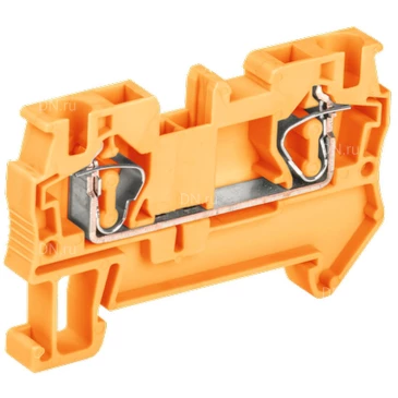 Клемма пружинная IEK КПИ 2в-4, диапазон сечений - 0.2-4.0мм2, цвет - оранжевый YZN11-004-K09