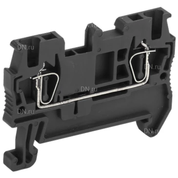 Клемма пружинная IEK КПИ 2в-1.5, диапазон сечений - 0.2-1.5мм2, цвет - черный, упаковка - 60шт YZN11-001-K02