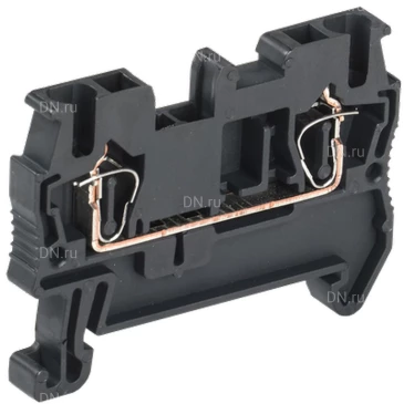 Клемма пружинная IEK КПИ 2в-2.5, диапазон сечений - 0.2-2.5мм2, цвет - черный YZN11-002-K02
