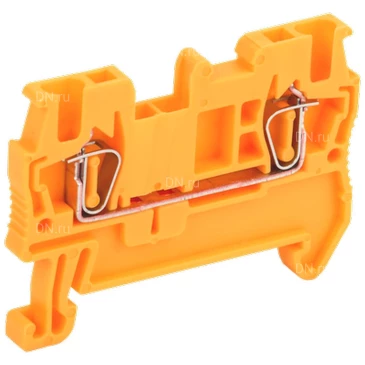 Клемма пружинная IEK КПИ 2в-1.5, диапазон сечений - 0.2-1.5мм2, цвет - оранжевый, упаковка - 60шт YZN11-001-K09