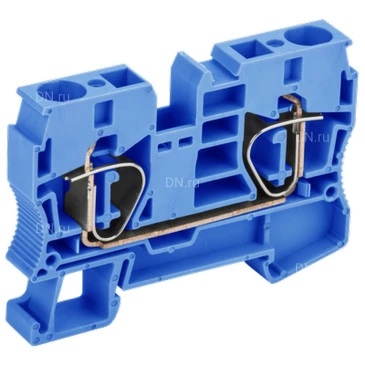 Клемма пружинная IEK КПИ 2в-10, диапазон сечений - 4-10.0мм2, цвет - синий, упаковка - 20шт YZN11-010-K07