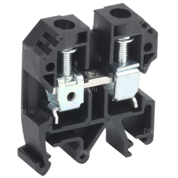 Клемма винтовая IEK КВИ-10мм2, диапазон сечений - 4.0-10.0мм2, цвет - черный, упаковка - 50шт YZN30-010-K02