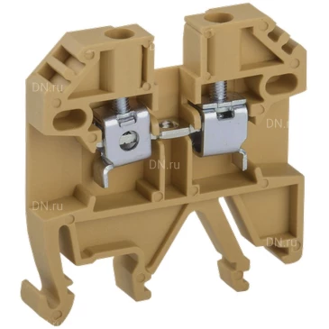 Клемма винтовая IEK КВИ-2,5мм2, диапазон сечений - 1-2.5мм2, цвет - желтый, упаковка - 50шт YZN30-002-K05