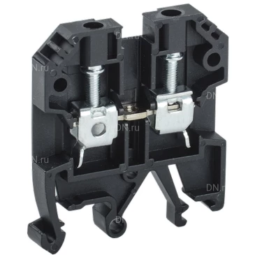 Клемма винтовая IEK КВИ-4мм2, диапазон сечений - 1-4.0мм2, цвет - черный YZN30-004-K02