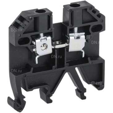 Клемма винтовая IEK КВИ-2,5мм2, диапазон сечений - 1-2.5мм2, цвет - черный YZN30-002-K02