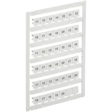 Маркер IEK ARMAFIX для CTS 10мм2, символы 11-20, цвет - белый AF-CT10D-M-010-02