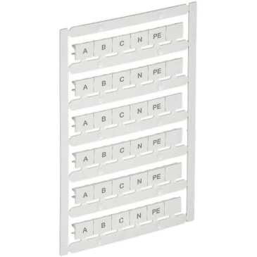 Маркер IEK ARMAFIX для CTS 16/25мм2, символы A; B; C; N; PE, цвет - белый AF-CT10D-M-025-21