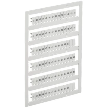Маркер IEK ARMAFIX для CTS 16/25мм2, символы 41-50, цвет - белый AF-CT10D-M-025-05