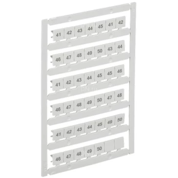 Маркер IEK ARMAFIX для CTS 10мм2, символы 41-50, цвет - белый AF-CT10D-M-010-05