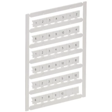 Маркер IEK ARMAFIX для CTS 10мм2, символы 1-10, цвет - белый AF-CT10D-M-010-01
