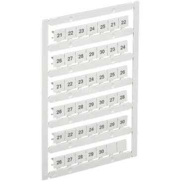 Маркер IEK ARMAFIX для CTS 10мм2, символы 21-30, цвет - белый AF-CT10D-M-010-03