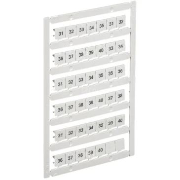 Маркер IEK ARMAFIX для CTS 10мм2, символы 31-40, цвет - белый AF-CT10D-M-010-04