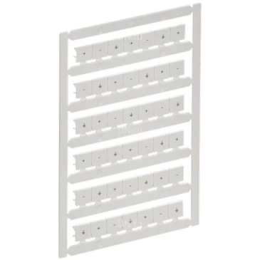 Маркер IEK ARMAFIX для CTS 10мм2, символы +; -; зазем., цвет - белый AF-CT10D-M-010-23