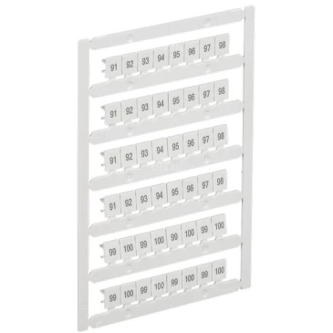 Маркер IEK ARMAFIX для CTS 6мм2/CP 10мм2, символы 91-100, цвет - белый AF-CT10D-M-006-10