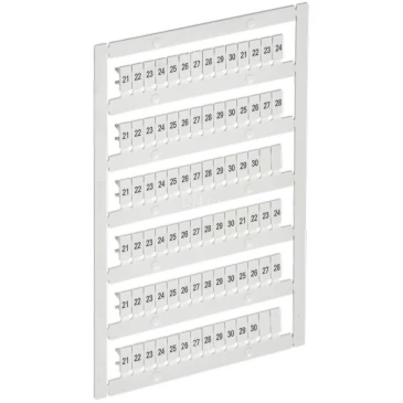 Маркер IEK ARMAFIX для CTS/CP 2,5мм2, символы 21-30, цвет - белый AF-CT10D-M-D25-03