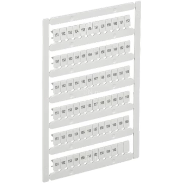 Маркер IEK ARMAFIX для CTS/CP 4мм2, символы 151-160, цвет - белый AF-CT10D-M-004-16