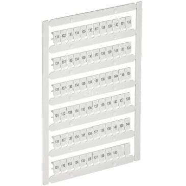 Маркер IEK ARMAFIX для CTS/CP 4мм2, символы 131-140, цвет - белый AF-CT10D-M-004-14