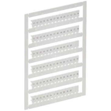 Маркер IEK ARMAFIX для CTS/CP 2,5мм2, символы 11-20, цвет - белый AF-CT10D-M-D25-02