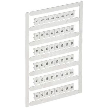 Маркер IEK ARMAFIX для CTS 6мм2/CP 10мм2, символы 41-50, цвет - белый AF-CT10D-M-006-05