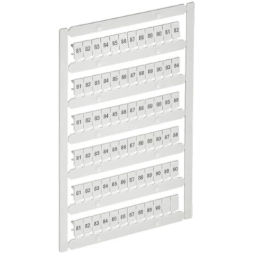 Маркер IEK ARMAFIX для CTS/CP 4мм2, символы 81-90, цвет - белый AF-CT10D-M-004-09