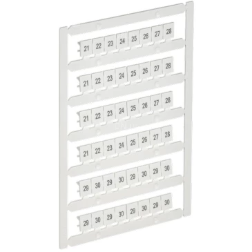 Маркер IEK ARMAFIX для CTS 6мм2/CP 10мм2, символы 21-30, цвет - белый AF-CT10D-M-006-03