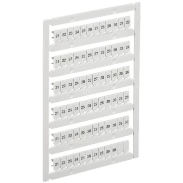 Маркер IEK ARMAFIX для CTS/CP 4мм2, символы 21-30, цвет - белый, упаковка - 10шт AF-CT10D-M-004-03