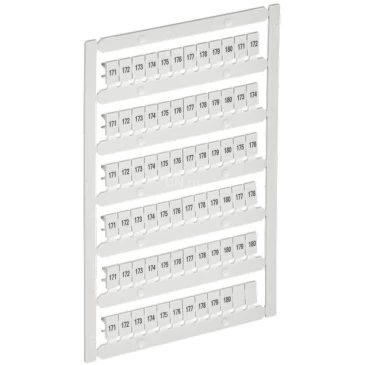 Маркер IEK ARMAFIX для CTS/CP 4мм2, символы 171-180, цвет - белый AF-CT10D-M-004-18