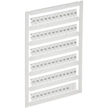 Маркер IEK ARMAFIX для CTS/CP 4мм2, символы 111-120, цвет - белый AF-CT10D-M-004-12