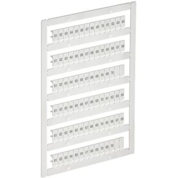 Маркер IEK ARMAFIX для CTS/CP 2,5мм2, символы 61-70, цвет - белый AF-CT10D-M-D25-07