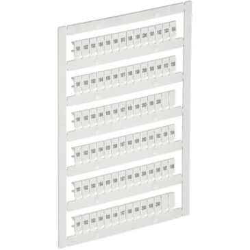 Маркер IEK ARMAFIX для CTS/CP 2,5мм2, символы 191-200, цвет - белый AF-CT10D-M-D25-20