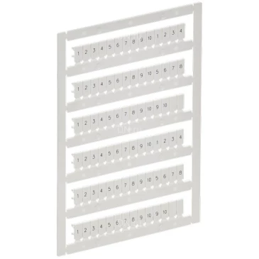 Маркер IEK ARMAFIX для CTS/CP 2,5мм2, символы 1-10, цвет - белый AF-CT10D-M-D25-01