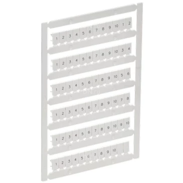 Маркер IEK ARMAFIX для CTS/CP 4мм2, символы 1-10, цвет - белый AF-CT10D-M-004-01