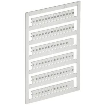 Маркер IEK ARMAFIX для CTS/CP 2,5мм2, символы 91-100, цвет - белый AF-CT10D-M-D25-10