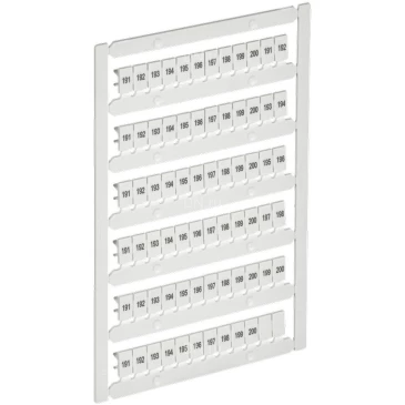 Маркер IEK ARMAFIX для CTS/CP 4мм2, символы 191-200, цвет - белый AF-CT10D-M-004-20