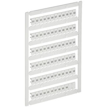 Маркер IEK ARMAFIX для CTS/CP 4мм2, символы 91-100, цвет - белый AF-CT10D-M-004-10