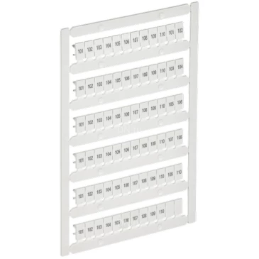 Маркер IEK ARMAFIX для CTS/CP 4мм2, символы 101-110, цвет - белый AF-CT10D-M-004-11