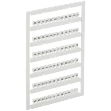 Маркер IEK ARMAFIX для CTS-ML 3 уровня 2,5мм2, символы 31-40, цвет - белый AF-CT10D-M-D25-04-3