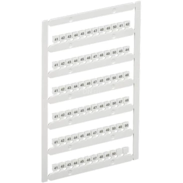 Маркер IEK ARMAFIX для CTS-ML 3 уровня 2,5мм2, символы 41-50, цвет - белый AF-CT10D-M-D25-05-3