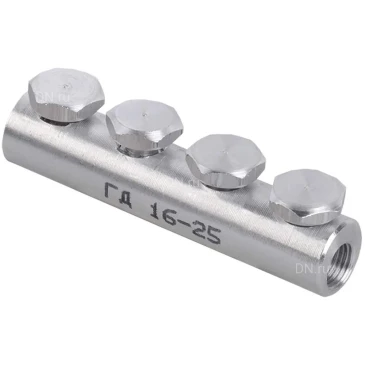 Соединитель болтовой IEK ГД сечение - 70-120мм2, 35кВ, длина 90мм, материал - дюралюминиевый сплав UGD-120-70-120-35KV-S