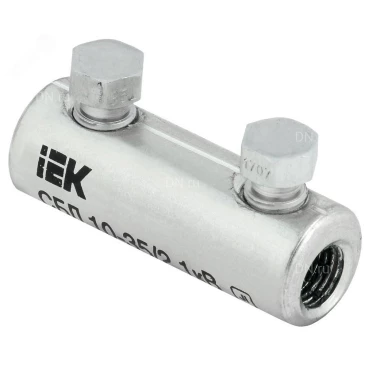 Соединитель болтовой луженый IEK СБЛ 240-300/4 1кВ, сечение - 240-300мм2, длина 140мм, материал - дюралюминиевый сплав UCB11-240-300-04-01