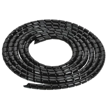 Спираль монтажная IEK СПГ-25 диаметр - 25мм, толщина - 1мм, длина - 2м, цвет - черный, 1 упаковка USWB1-25-02-K02