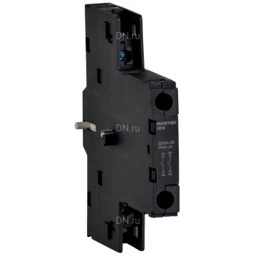 Контакт дополнительный IEK MASTER ДК64-20 боковой DMS21D-AU20
